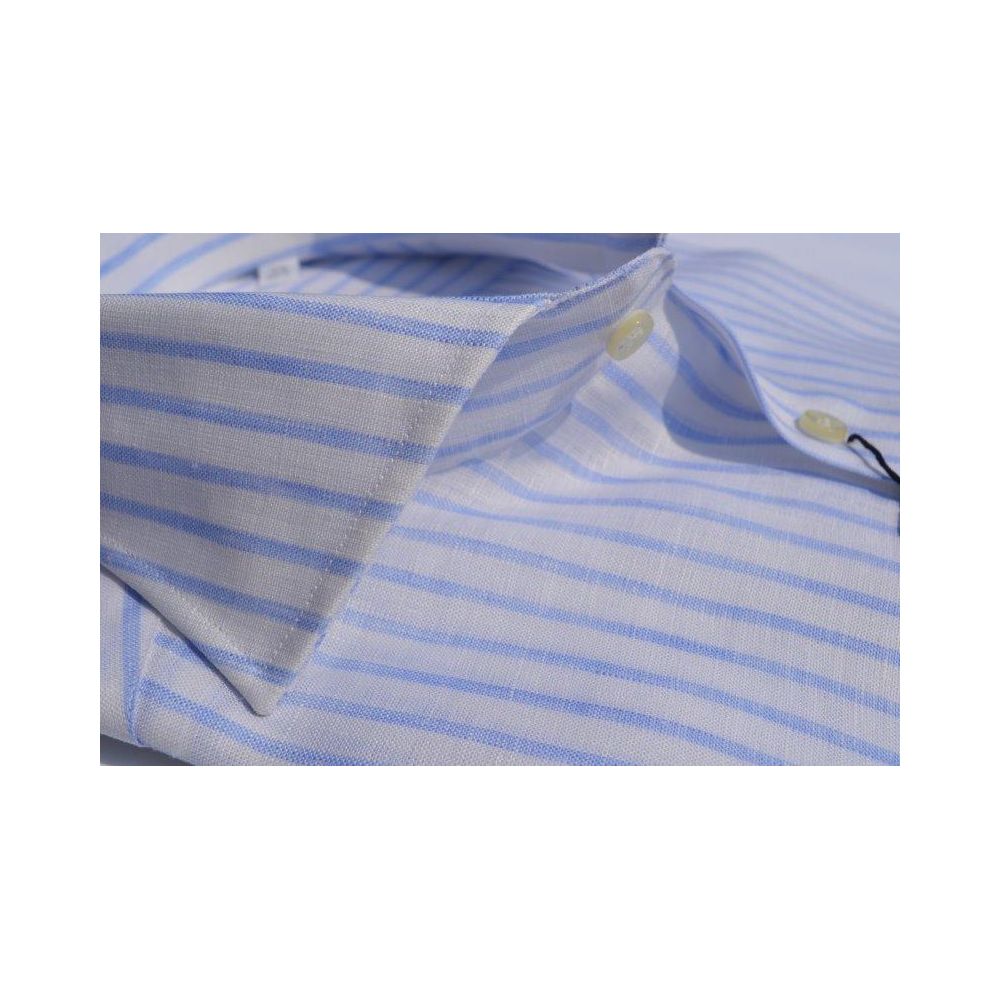 Camicia uomo in 100%  lino rigato - Ghilardi - Vendita e produzione di camicie da uomo dal 1940