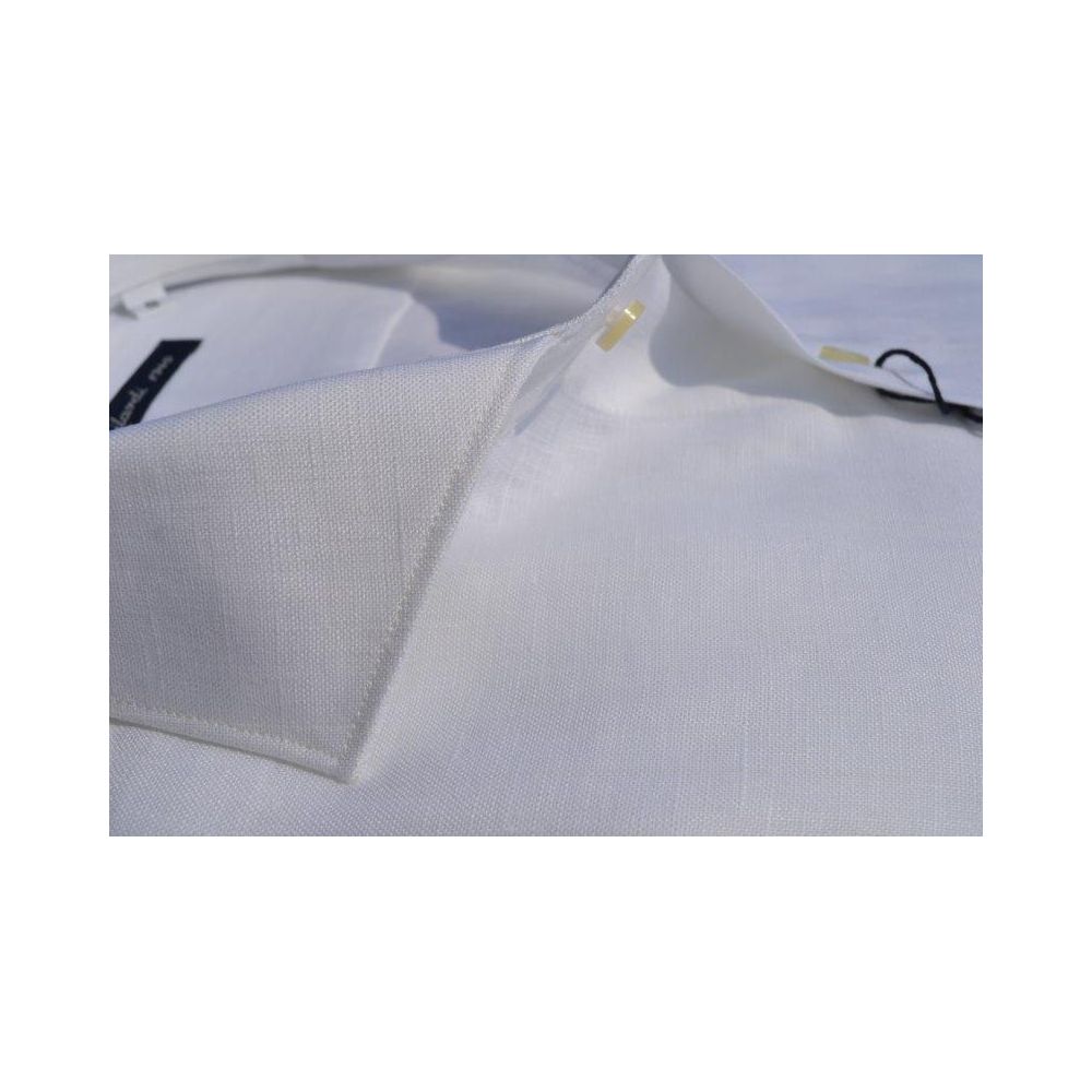 Camicia uomo in 100%  lino bianco - Ghilardi - Vendita e produzione di camicie da uomo dal 1940