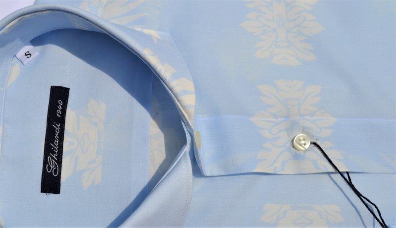 GM022122 - Camicia uomo stampata in 100% cotone - Ghilardi - Vendita e produzione di camicie da uomo dal 1940