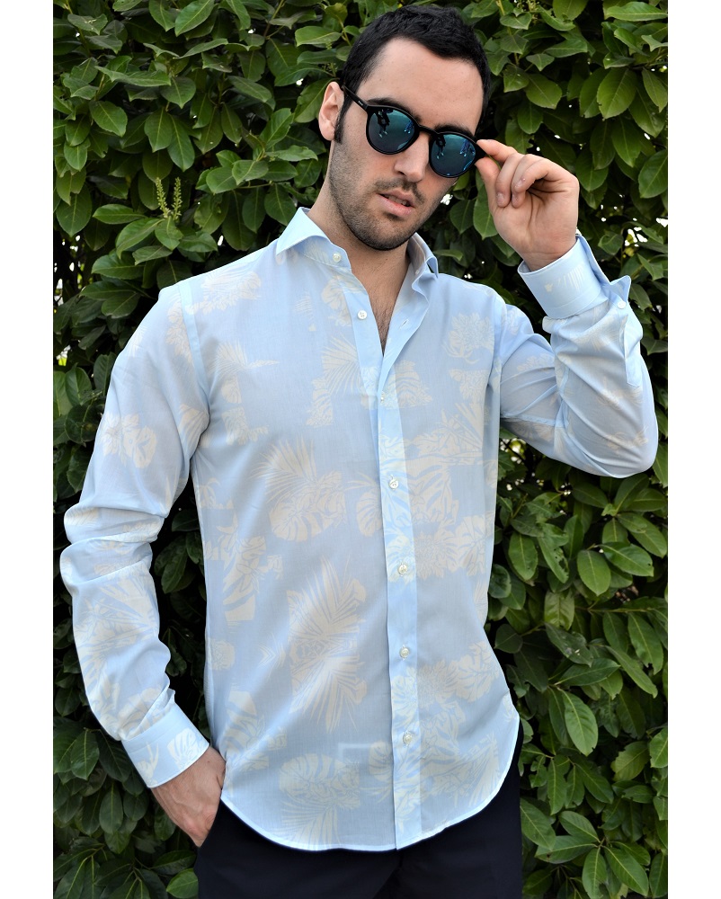 Camicia uomo stampata in 100% cotone - Ghilardi - Vendita e produzione di camicie da uomo dal 1940