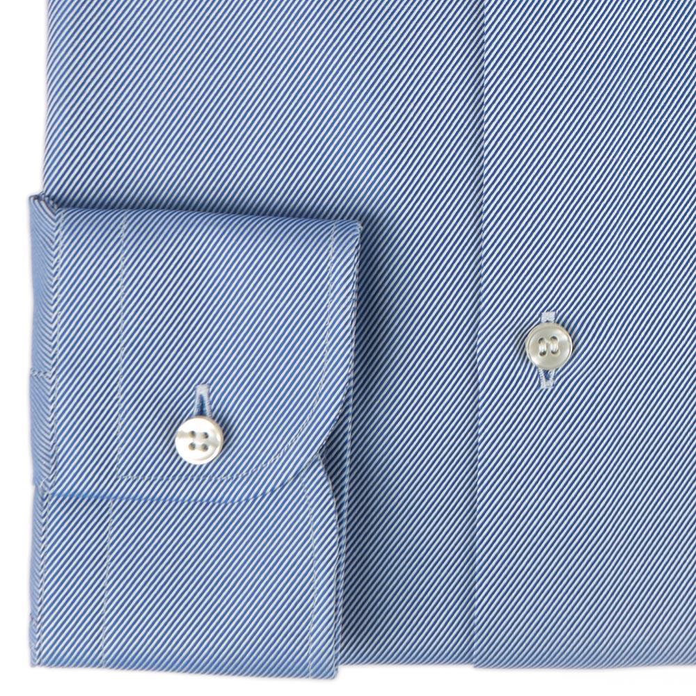 Camicia uomo in 100% cotone in twill blu - Ghilardi - Vendita e produzione di camicie da uomo dal 1940