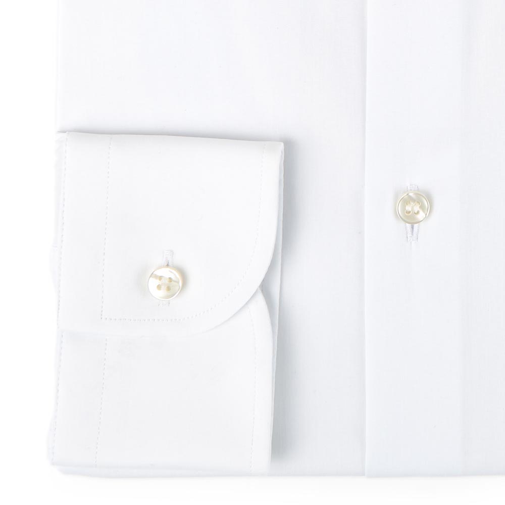Camicia uomo in popeline di cotone 100% bianco - Ghilardi - Vendita e produzione di camicie da uomo dal 1940