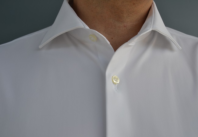 Camicia uomo 4 way stretch unito bianco - Ghilardi - Vendita e produzione di camicie da uomo dal 1940