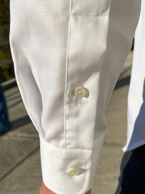 GT1123SMN - Men's shirt in 100% no-iron cotton in white twill Italian collar - Ghilardi - Sale and production of men's shirts since 1940