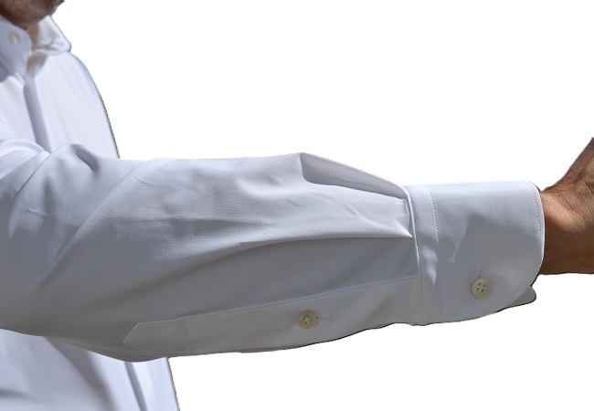 Camicia uomo 4 way stretch unito bianco - Ghilardi - Vendita e produzione di camicie da uomo dal 1940