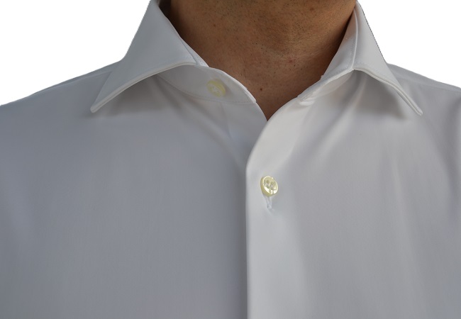 Camicia uomo 4 way stretch unito bianco - Ghilardi - Vendita e produzione di camicie da uomo dal 1940