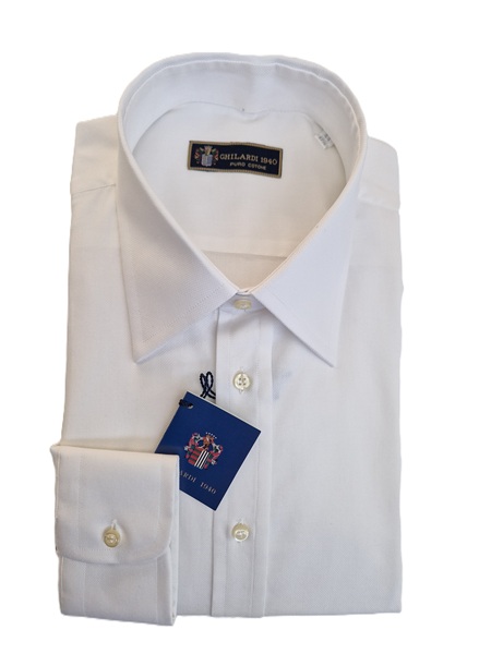 Camicia Uomo 100% cotone in Royal Oxford Bianco - Ghilardi - Vendita e produzione di camicie da uomo dal 1940