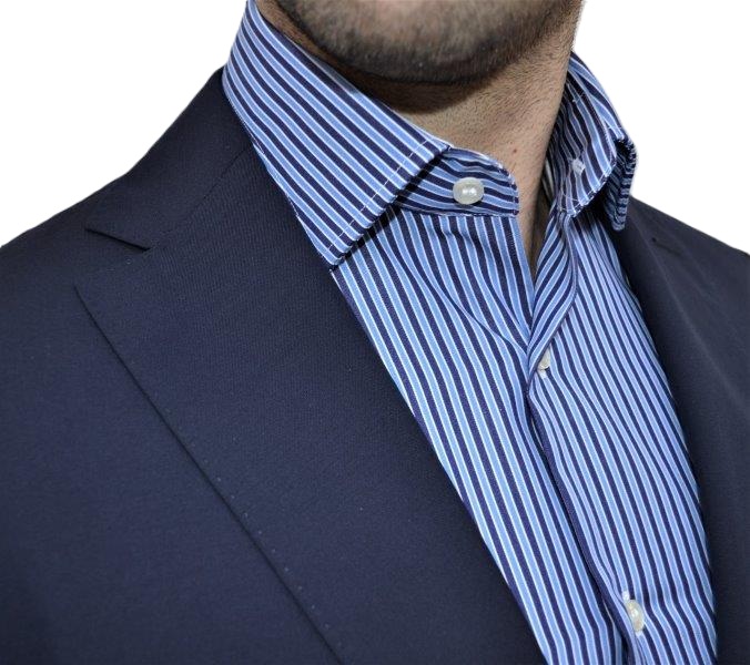 GC022136 - Camicia uomo in 100% cotone di alta qualità a righe - Ghilardi - Vendita e produzione di camicie da uomo dal 1940