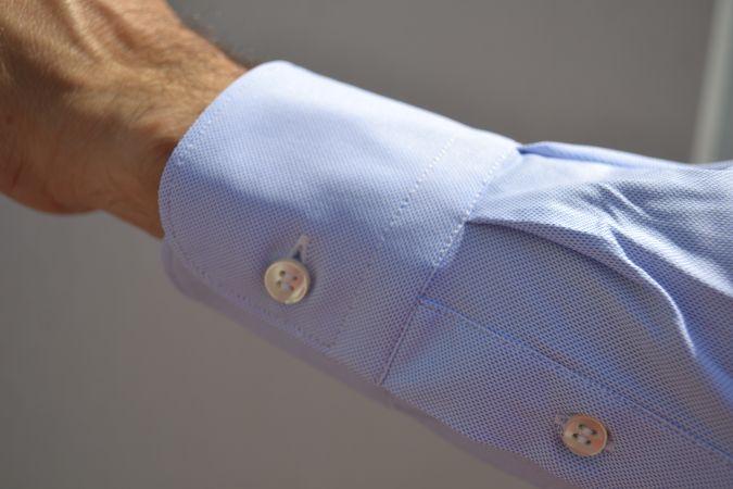 GM0625164 - Camicia uomo 4 way stretch Oxford azzurro - Ghilardi - Vendita e produzione di camicie da uomo dal 1940