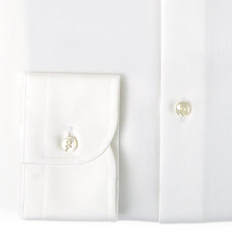 GT0525143 - Men's shirt no-iron stretch cotton Oxford white - Ghilardi - Sale and production of men's shirts since 1940