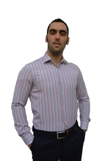 GM022131 - Camicia uomo in 100% cotone di alta qualita' rigata - Ghilardi - Vendita e produzione di camicie da uomo dal 1940