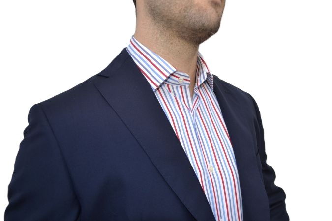 GM022131 - Camicia uomo in 100% cotone di alta qualita' rigata - Ghilardi - Vendita e produzione di camicie da uomo dal 1940