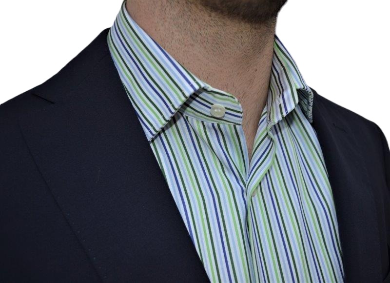 Camicia uomo in 100% cotone di alta qualità a righe - Ghilardi - Vendita e produzione di camicie da uomo dal 1940